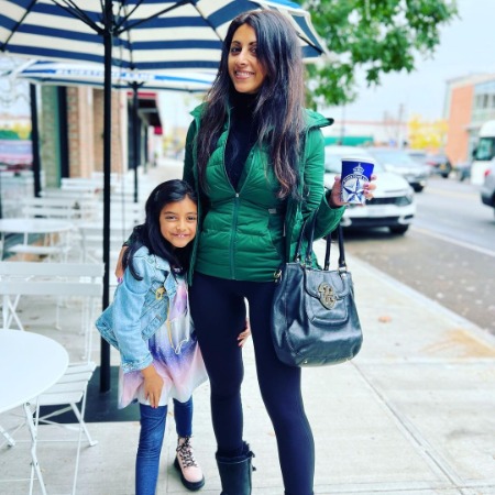 Reshma Shetty with her daughter Ariya Eliana Katdare. 